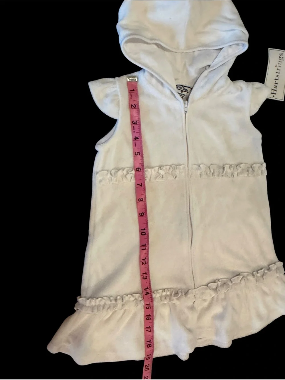 Hartstrings Toddler Girl White Terry Cloth Swim Cover Up Dress NWT 4T